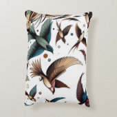 飛んでいる美しい アクセントクッション (裏面(縦))