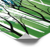 飛んでいる葉 ポスター (角)