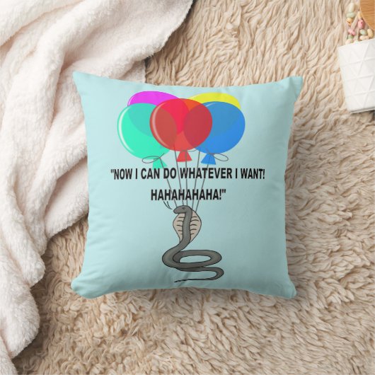 飛んでいる蛇 クッション (ブランケット)