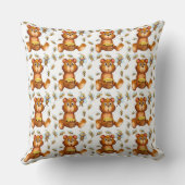 飛んでいる蜂蜜を持つミツバチ クッション (裏面)