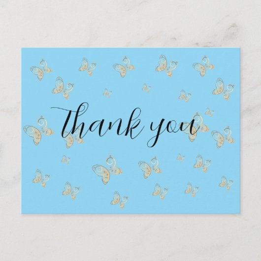 飛んでいる蝶自然 ポストカード (正面)