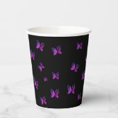 飛んでいる蝶自然 紙コップ (左)