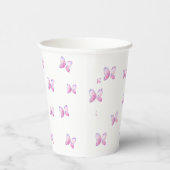 飛んでいる蝶自然 紙コップ (右)