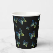 飛んでいる蝶自然 紙コップ (左)