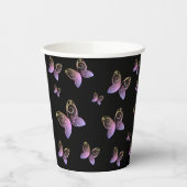 飛んでいる蝶自然 紙コップ (左)