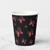 飛んでいる蝶自然 紙コップ (左)