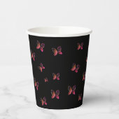 飛んでいる蝶自然 紙コップ (左)