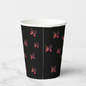 飛んでいる蝶自然 紙コップ (右)