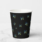 飛んでいる蝶自然 紙コップ (左)