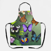 飛んでいる蝶 エプロン (正面)