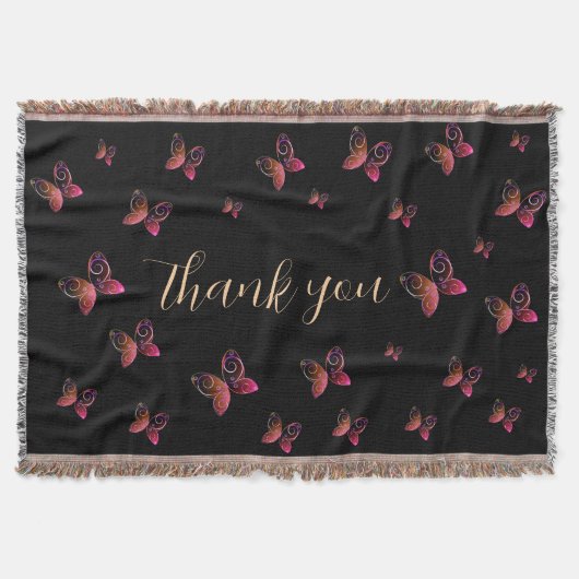 飛んでいる蝶 スローブランケット (正面)