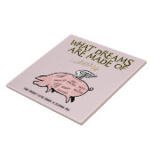 飛んでいる豚の切り身 タイル (側面)