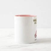 飛んでいる豚の切り身 ツートーンマグカップ (中央)