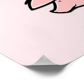 飛んでいる豚の切り身 ポスター (角)