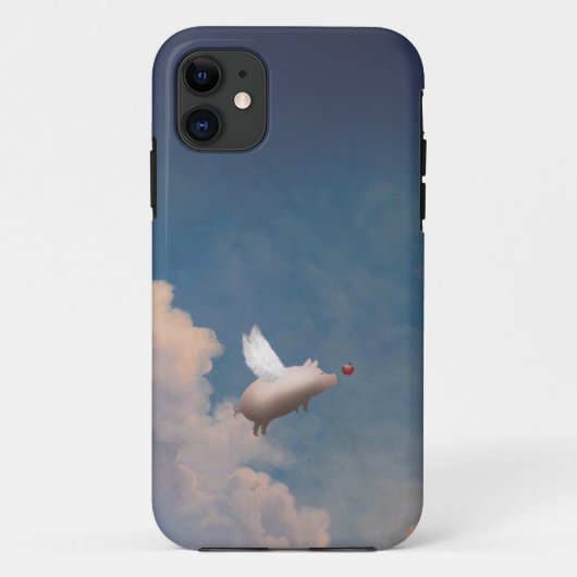 飛んでいる豚ケース Case-Mate iPhoneケース (裏面)