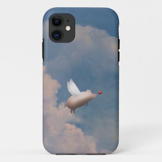 飛んでいる豚ケース Case-Mate iPhoneケース (裏面)