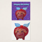 飛んでいる豚 (正面&裏面)