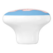 飛んでいる豚 – かわいい子豚 セラミックノブ (側面)