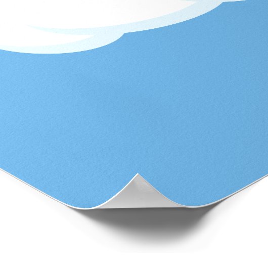 飛んでいる豚 – かわいい子豚 ポスター (角)