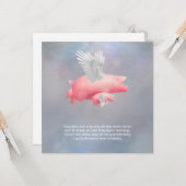 飛んでいる豚 カード (正面/裏面インサイチュ)