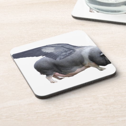 飛んでいる豚 コースター (左側)