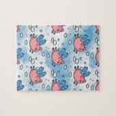 飛んでいる豚 ジグソーパズル (横)