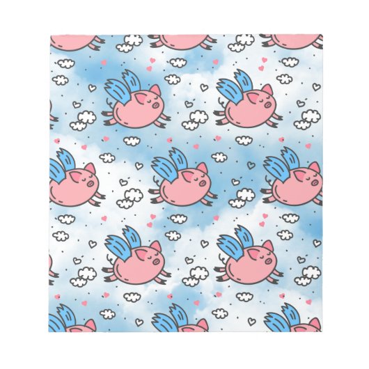 飛んでいる豚 ノートパッド (正面)