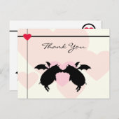 飛んでいる豚 ポストカード (正面/裏面)