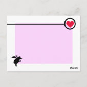 飛んでいる豚 ポストカード (裏面)