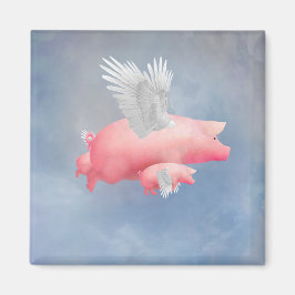 飛んでいる豚 マグネット