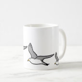 飛んでいる貝 コーヒーマグカップ (正面右)