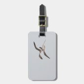 飛んでいる貝 ラゲッジタグ (正面縦)