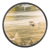 飛んでいる貝 – 抽象芸術 アイスホッケーパック (正面)