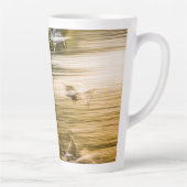 飛んでいる貝 – 抽象芸術 カフェラテマグ (右)