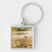 飛んでいる貝 – 抽象芸術 キーホルダー (正面)