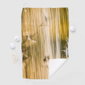 飛んでいる貝 – 抽象芸術 ゴルフタオル (インサイチュ)