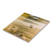 飛んでいる貝 – 抽象芸術 タイル (側面)