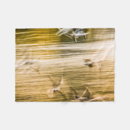 飛んでいる貝 – 抽象芸術 フリースブランケット