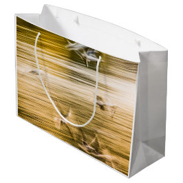 飛んでいる貝 – 抽象芸術 ラージペーパーバッグ