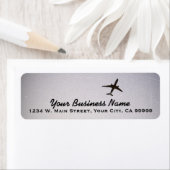 飛んでいる遠くに |高高度飛行機ジェット飛行機 ラベル (インサイチュ)