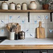 飛んでいる青いジェイ タイル