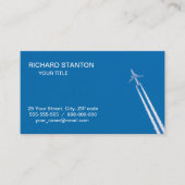 飛んでいる飛行機 名刺 (正面)