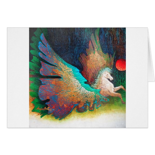 飛んでいる馬 (正面横)