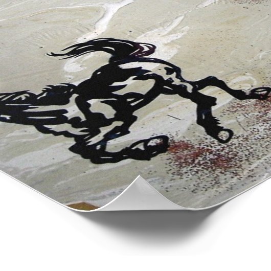 「飛んでいる馬」 ポスター (角)