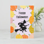 飛んでいる魔女オレン不気味ジのカボチャ シーズンカード (スタンド正面)