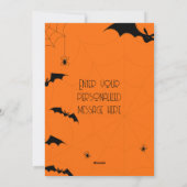 飛んでいる魔女オレン不気味ジのカボチャ シーズンカード (裏面)