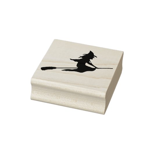飛んでいる魔女シルエットアートスタンプ ラバースタンプ (スタンプ)