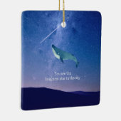 飛んでいる鯨 セラミックオーナメント (右)