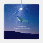 飛んでいる鯨 セラミックオーナメント (裏面)