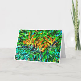 飛んでいる鳥のメモカード () サンキューカード